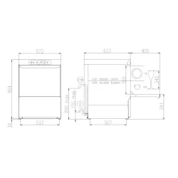 Посудомоечная машина, 500x500mm, FK 50