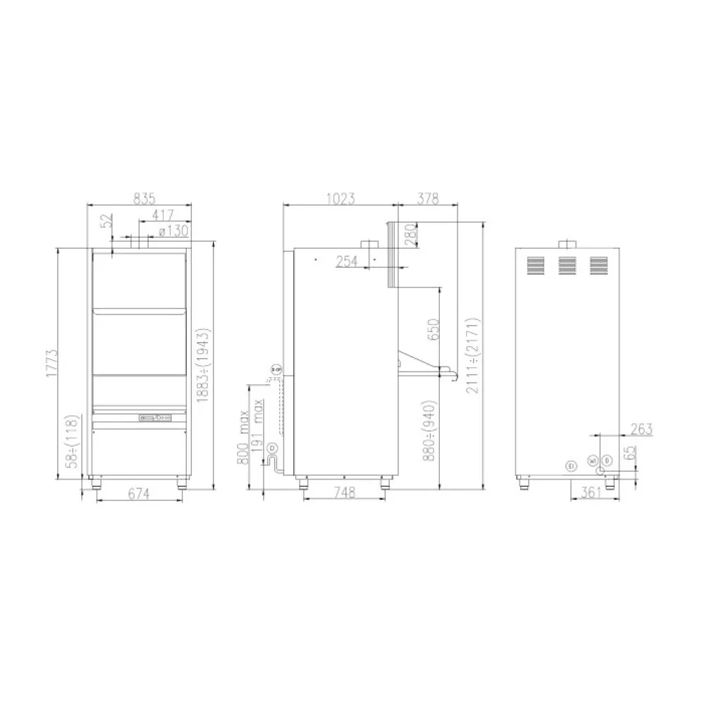 Посудомоечная машина, 660х815мм, UK 65/65 E PRS