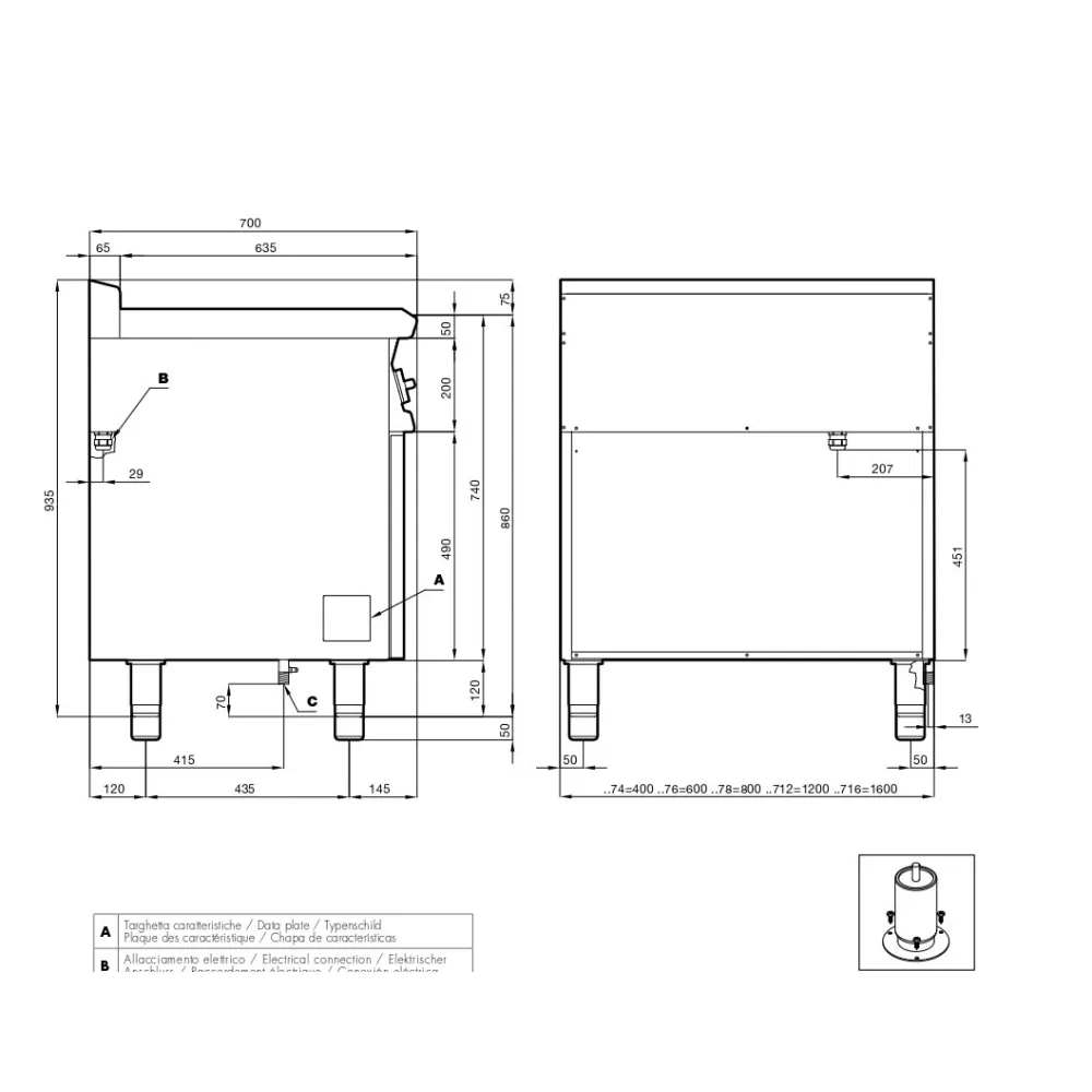 Фритюр электрический  F18-74ETX