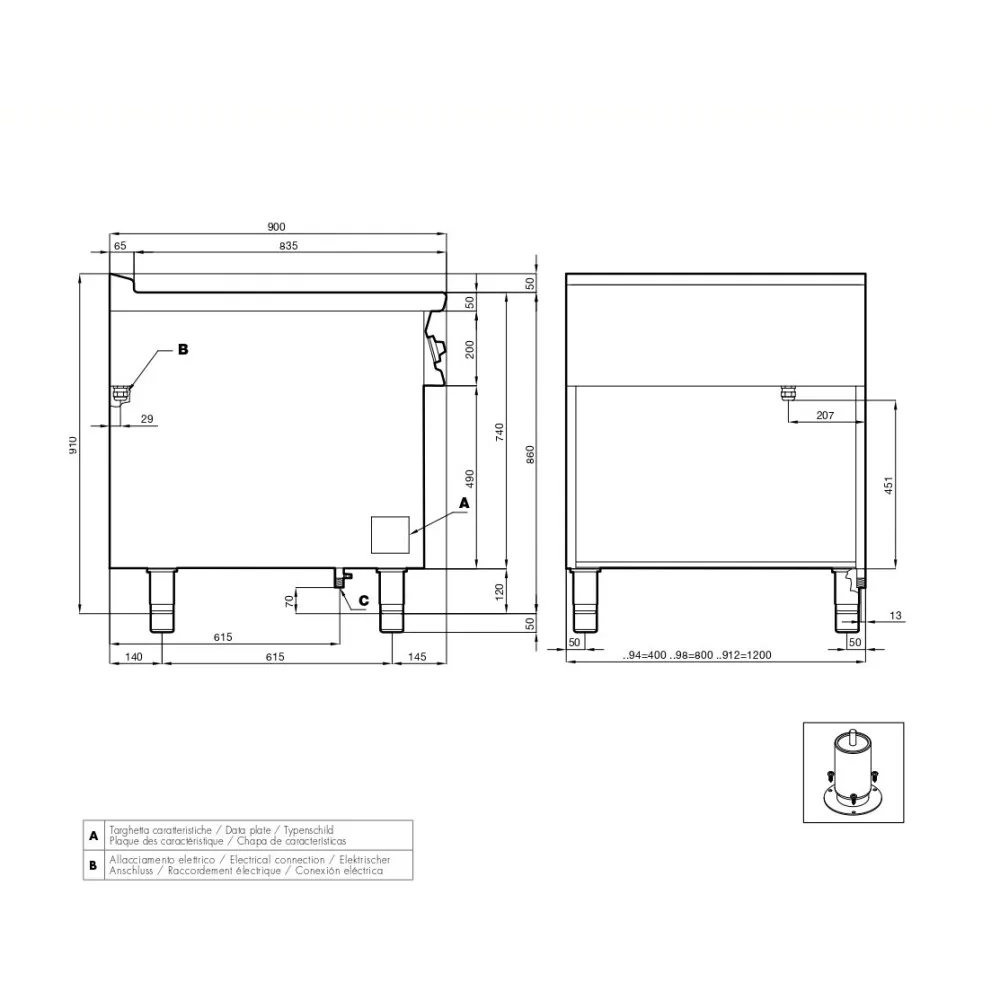 Фритюр электрический  18+18 l F2/18-98ETX