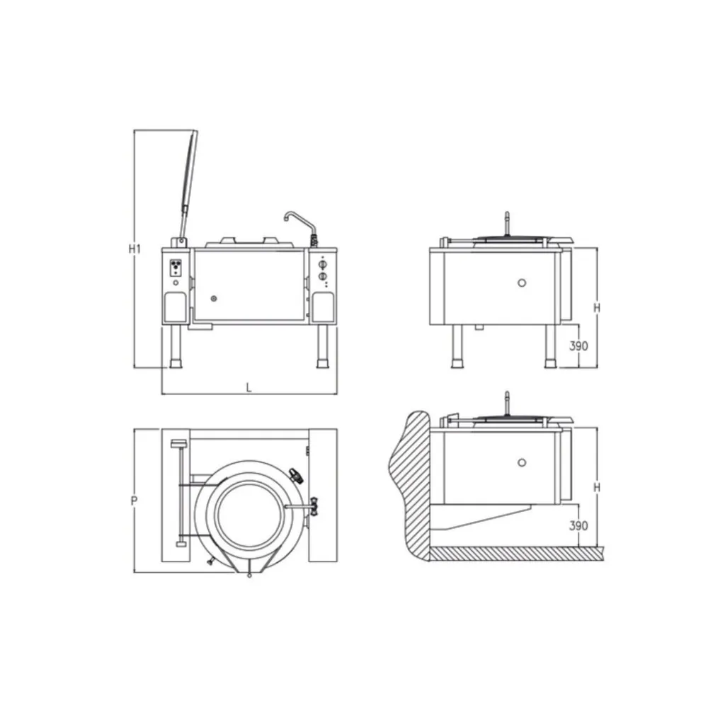 Электрический котел PMKIE100  100 л
