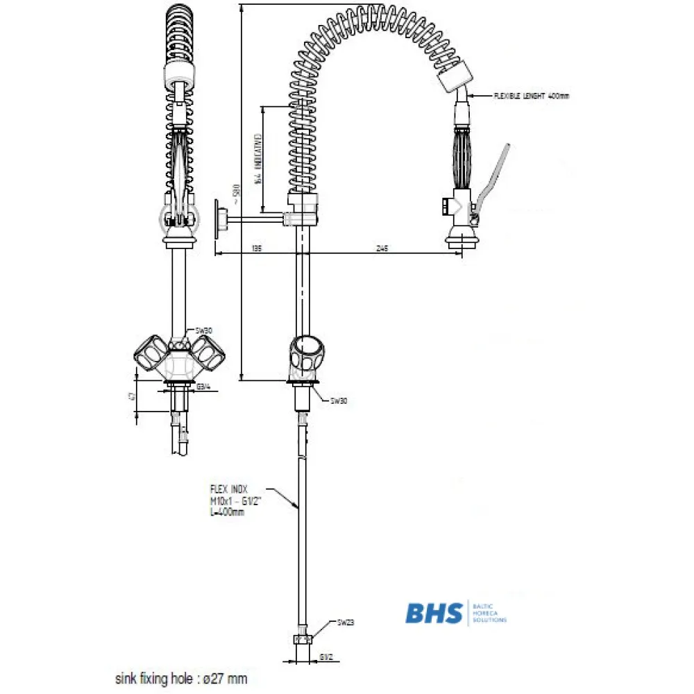 Душ со смесителем ERA112