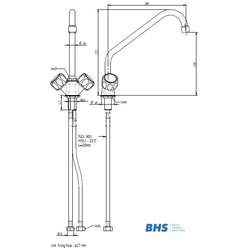 Bодопроводный кран 20107