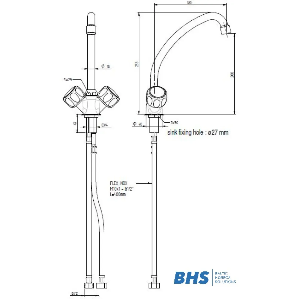 Bодопроводный кран 20109