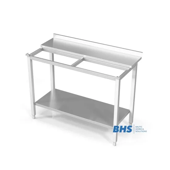 Стол с местом для разделочной доски и полкой