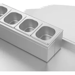 Держатель гастроемкостей 2GN 1/4