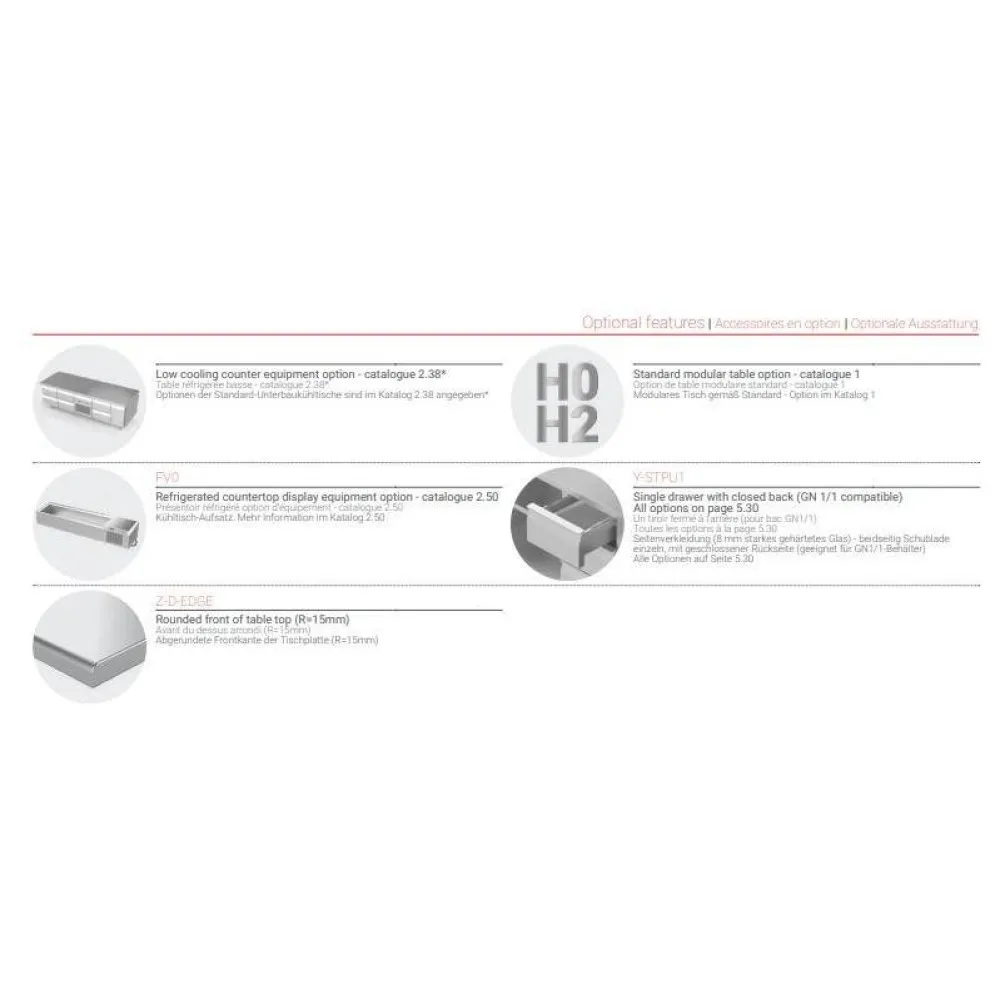 Стол для приготовления пиццы 940 мм