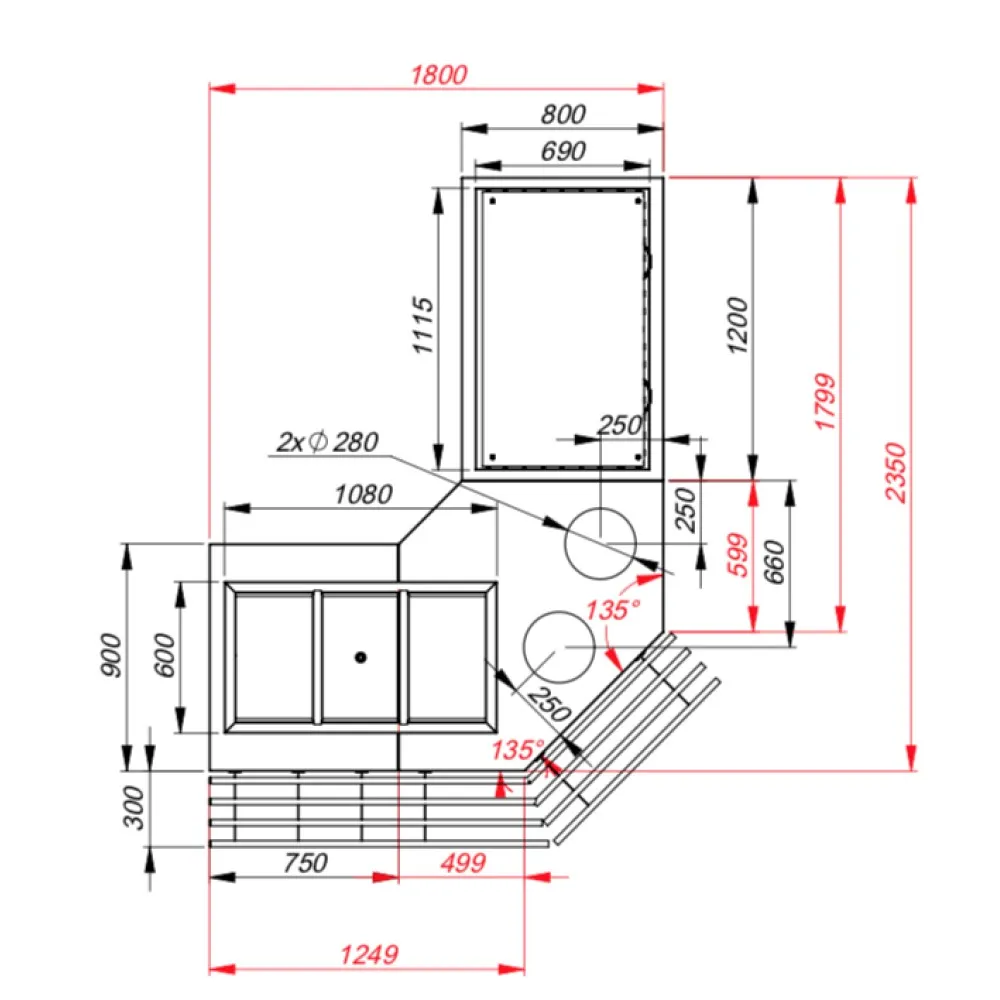 Проект - Обеденная линия с мармитом 