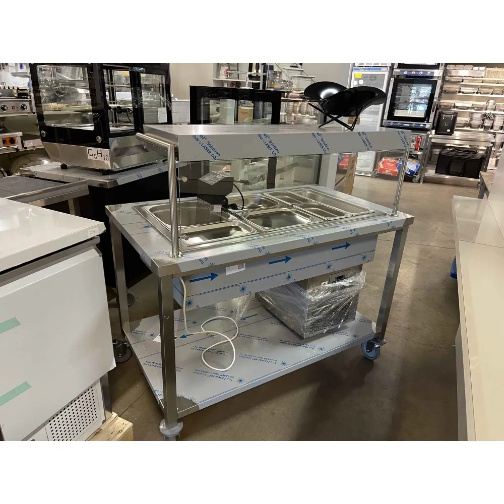 Холодный мармит с защитным стеклом GN1/1 x 3