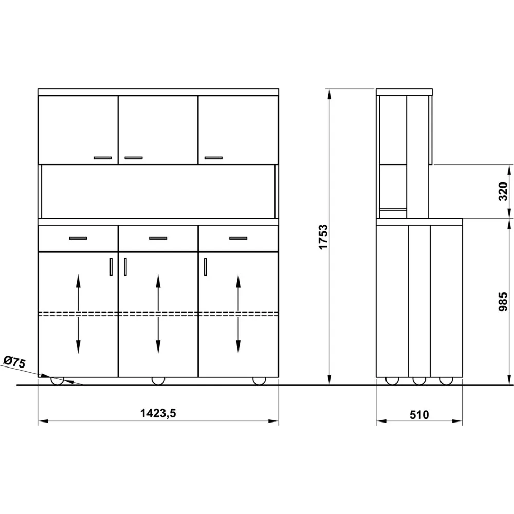 СТАНЦИЯ ОБСЛУЖИВАНИЯ ДЛЯ ОФИЦИАНТОВ ALKOR3CH B/R