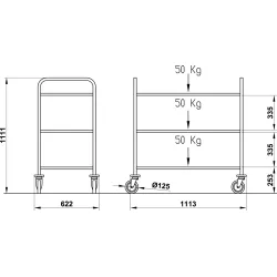 СЕРВИРОВОЧНАЯ ТЕЛЕЖКА CERERE