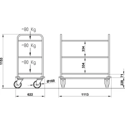 СЕРВИРОВОЧНАЯ ТЕЛЕЖКА CERERE RINF
