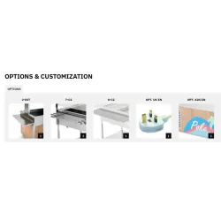 ТЕЛЕЖКА-МАРМИТ ИЗ НЕРЖАВЕЮЩЕЙ СТАЛИ С ПЕРЕДНИМИ ПАНЕЛЯМИ УПРАВЛЕНИЯ COMPASS 2 F SEP