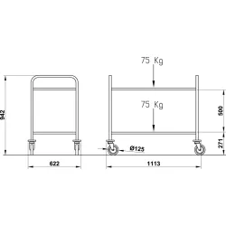 СЕРВИРОВОЧНАЯ ТЕЛЕЖКА DRAGONE