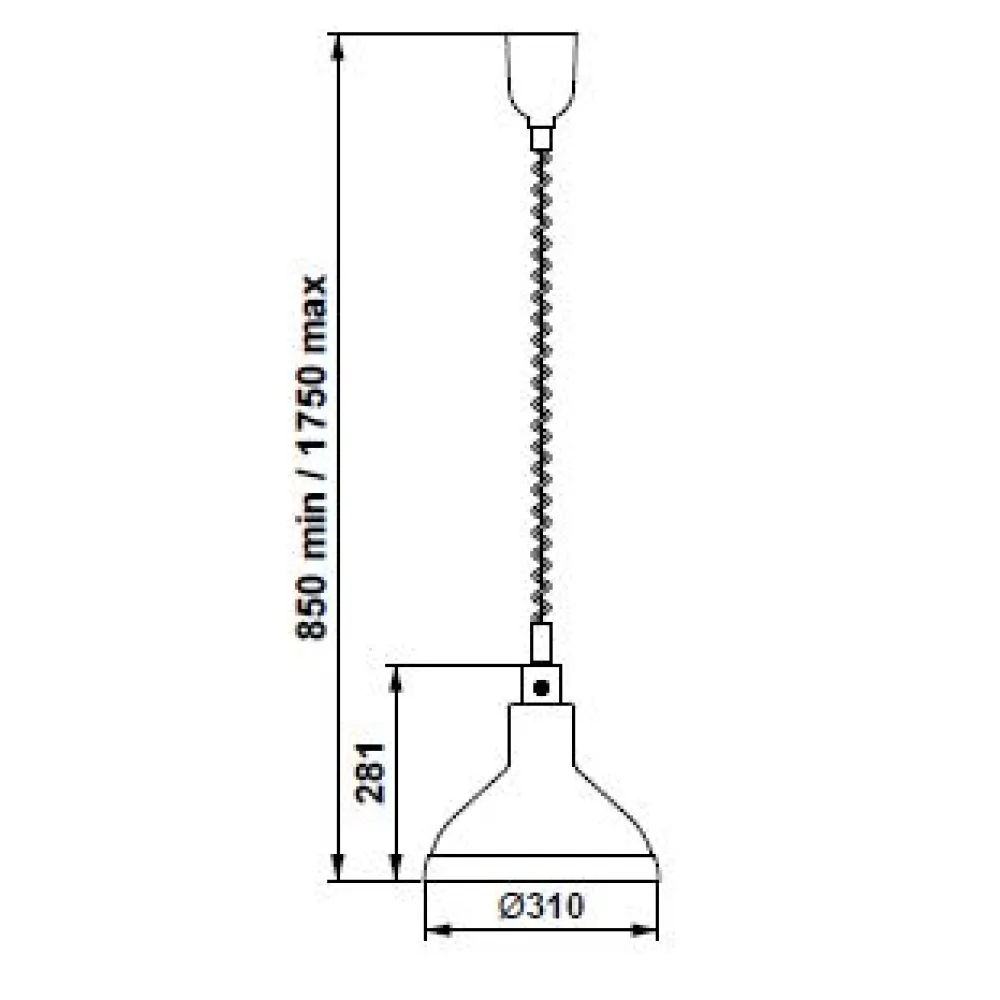 ПОДВЕСНАЯ ИНФРАКРАСНАЯ ТЕПЛОВАЯ ЛАМПА HELIOS AIR P3