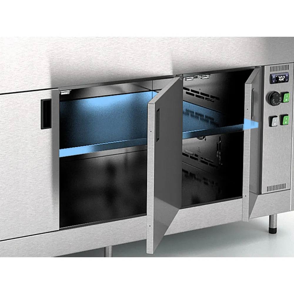 ГОРЯЧИЙ БУФЕТ С ВЕНТИЛЯТОРОМ И НИЖНИМ ОТДЕЛЕНИЕМ OMNIA 3BM/SC