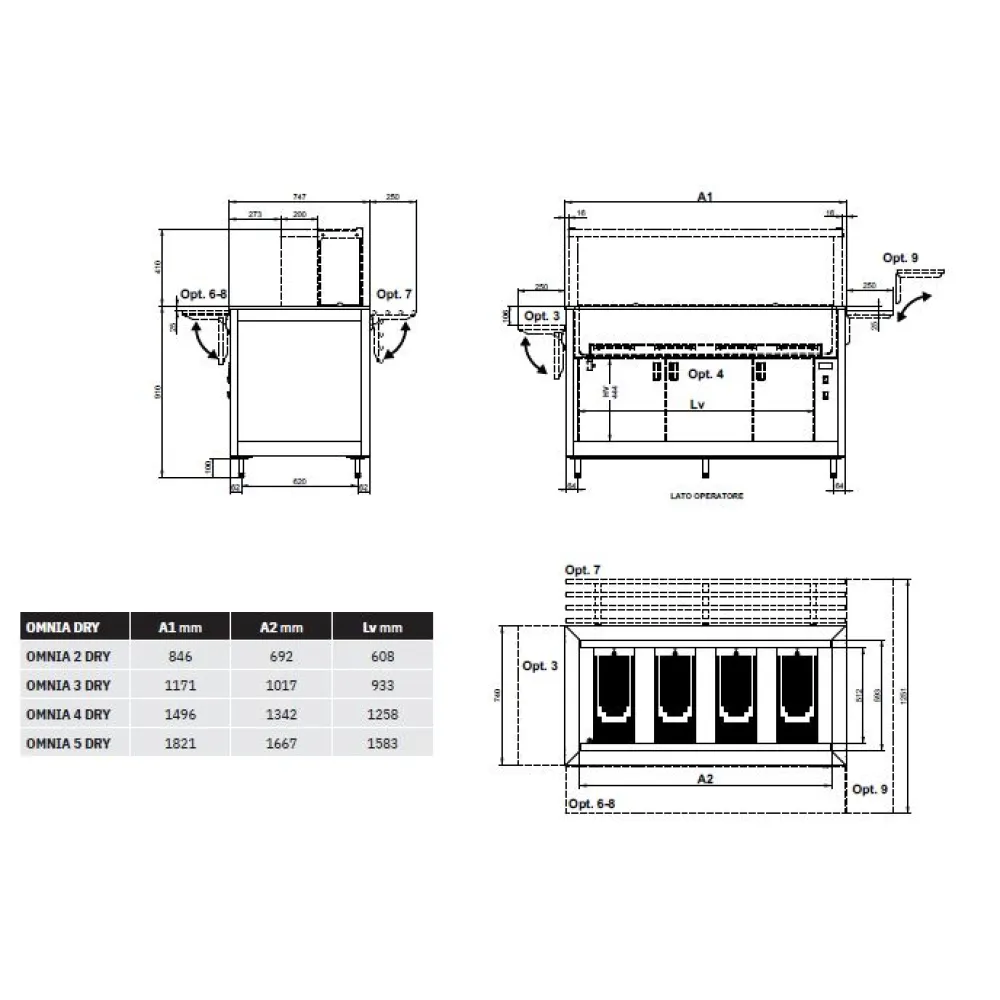 СУХОЙ ПОДОГРЕВНОЙ БУФЕТ OMNIA 3 DRY
