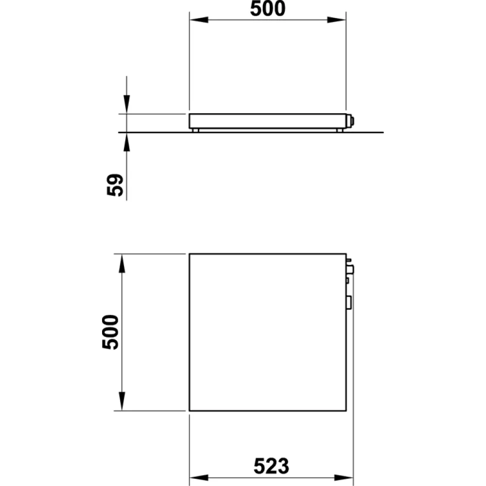 ПОВЕРХНОСТЬ НАГРЕВА VULCANO 50x50