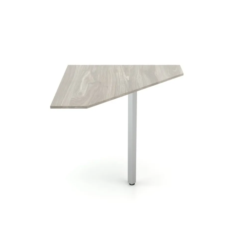 УГЛОВОЙ МОДУЛЬ 90° С ОДНОЙ НОГОЙ И ВЕРХНЕЙ ДЕРЕВЯННОЙ ПОЛКОЙ ATHENA A 90-1