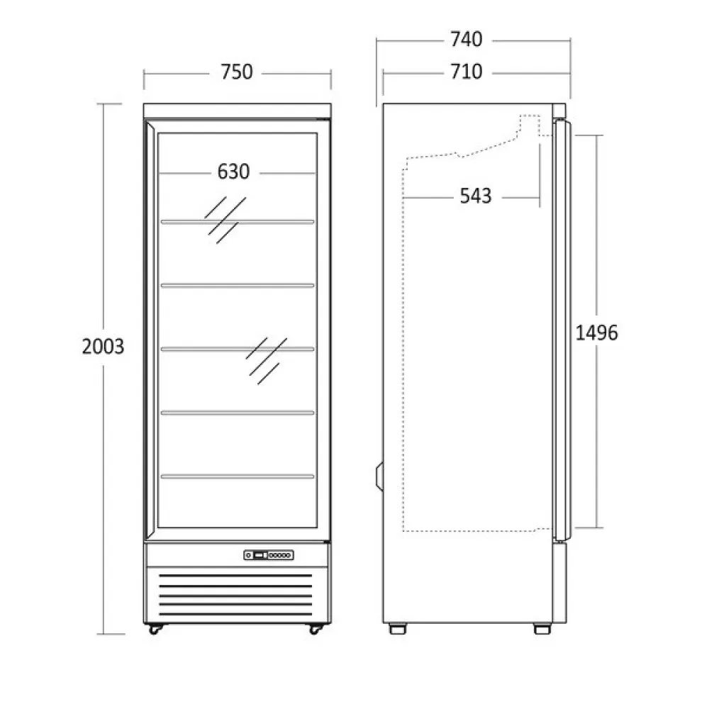 Морозильная витрина DF 560 BC