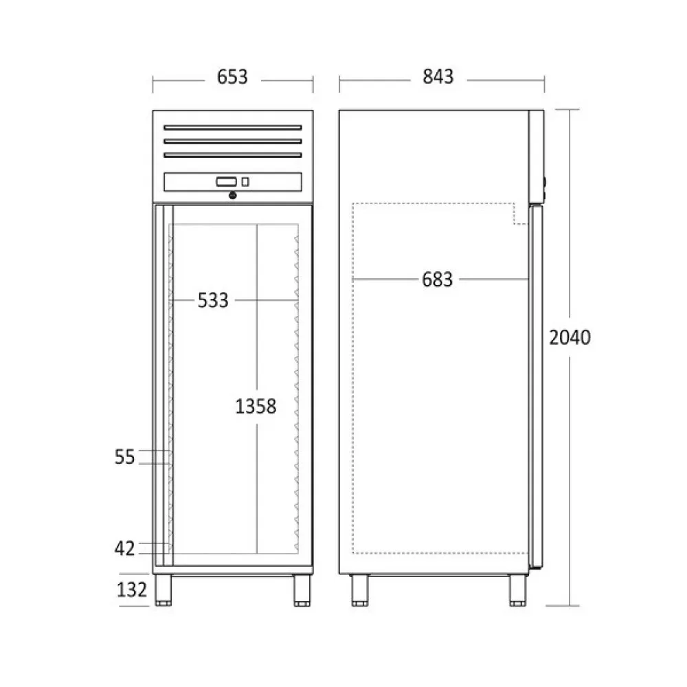 Морозильник GUF700X