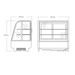 Витрина RTW101BE 70l