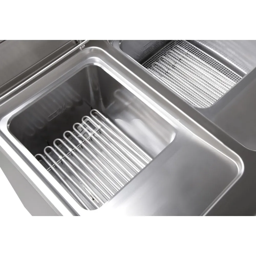 Электрическая фритюрница с холодной зоной 2x17 л.