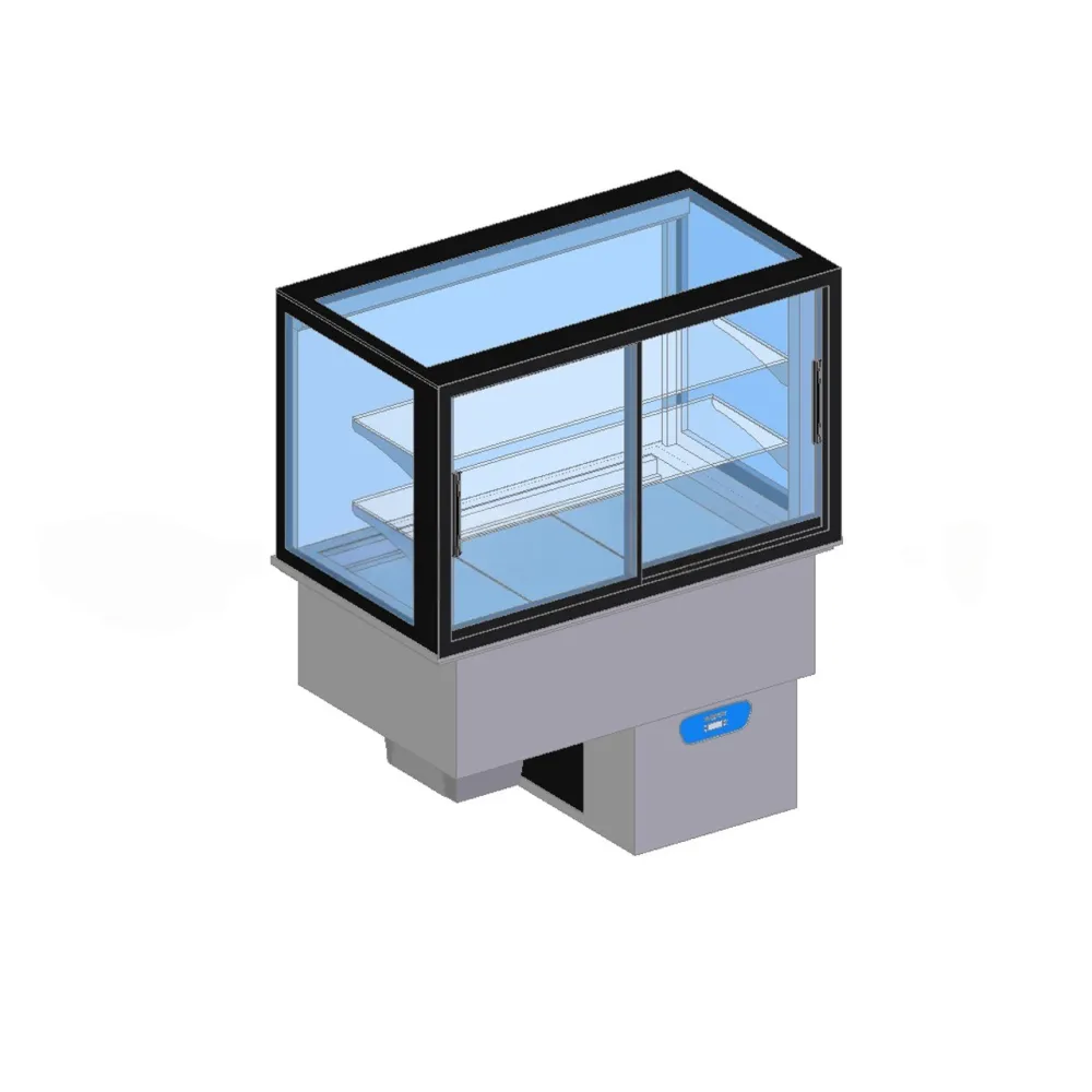 Холодильная витрина с раздвижными дверями 1200x700x1440
