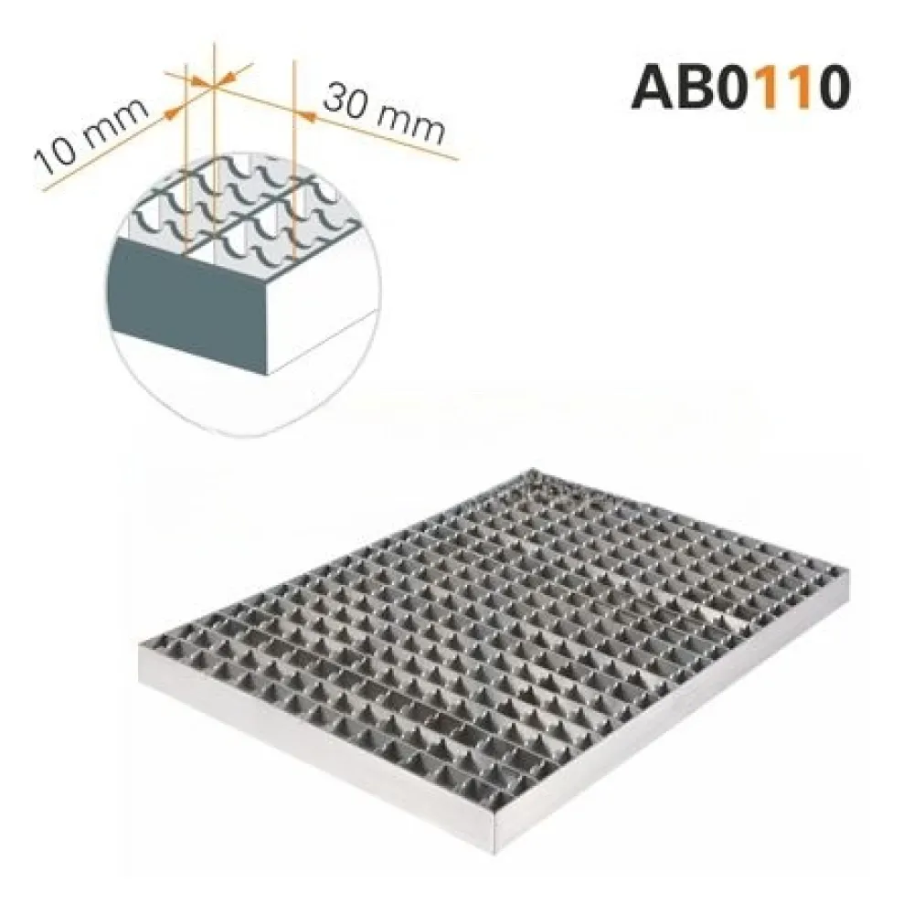 Сетка противоскользящая 400 х 358 мм, размер ячеек 30 х 10 мм