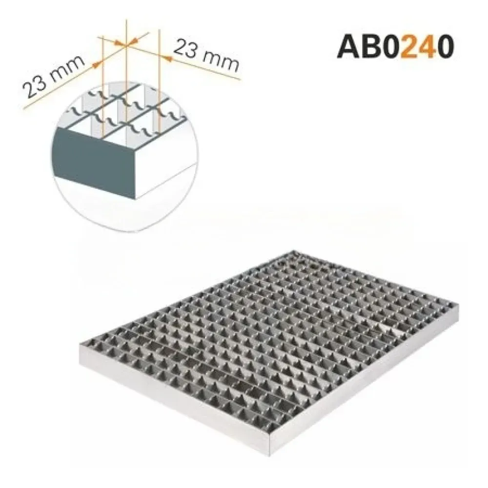 Решетка противоскользящая 300 x 258 mm , размер ячеек 23×23