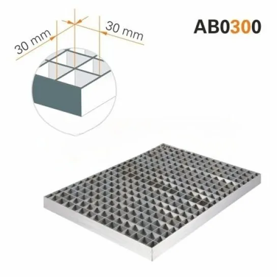 Решетка ячеистая гладкая, размер ячеек 30×30