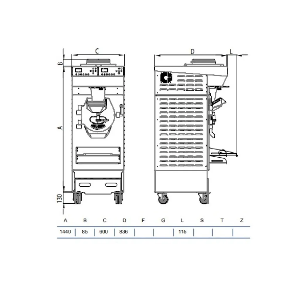 Комбинированный батч-фризер для мороженого RHB15/40