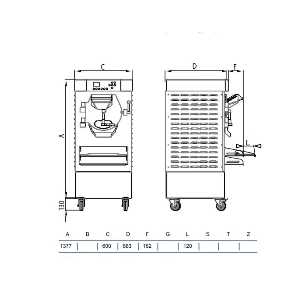 Батч-фризер для мороженого HBE400