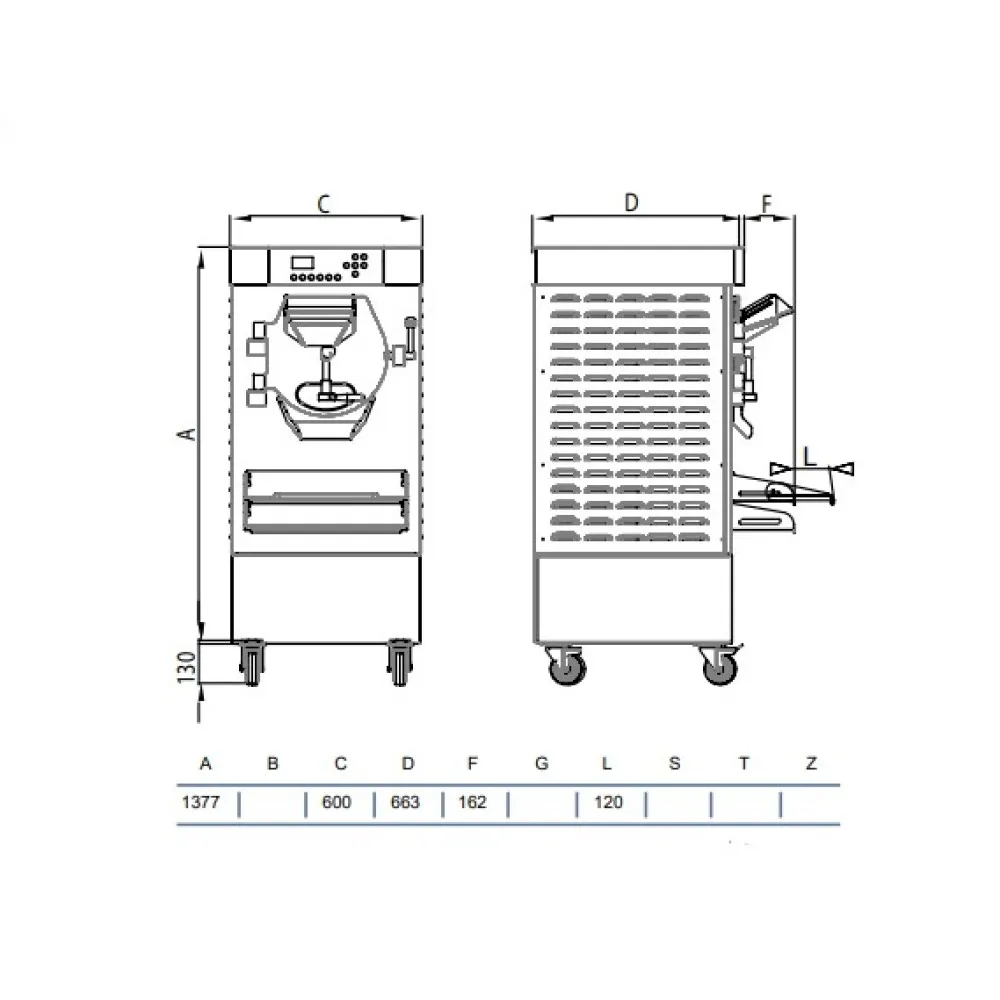 Батч-фризер для мороженого HBX400