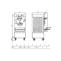 Батч-фризер для мороженого HSX400