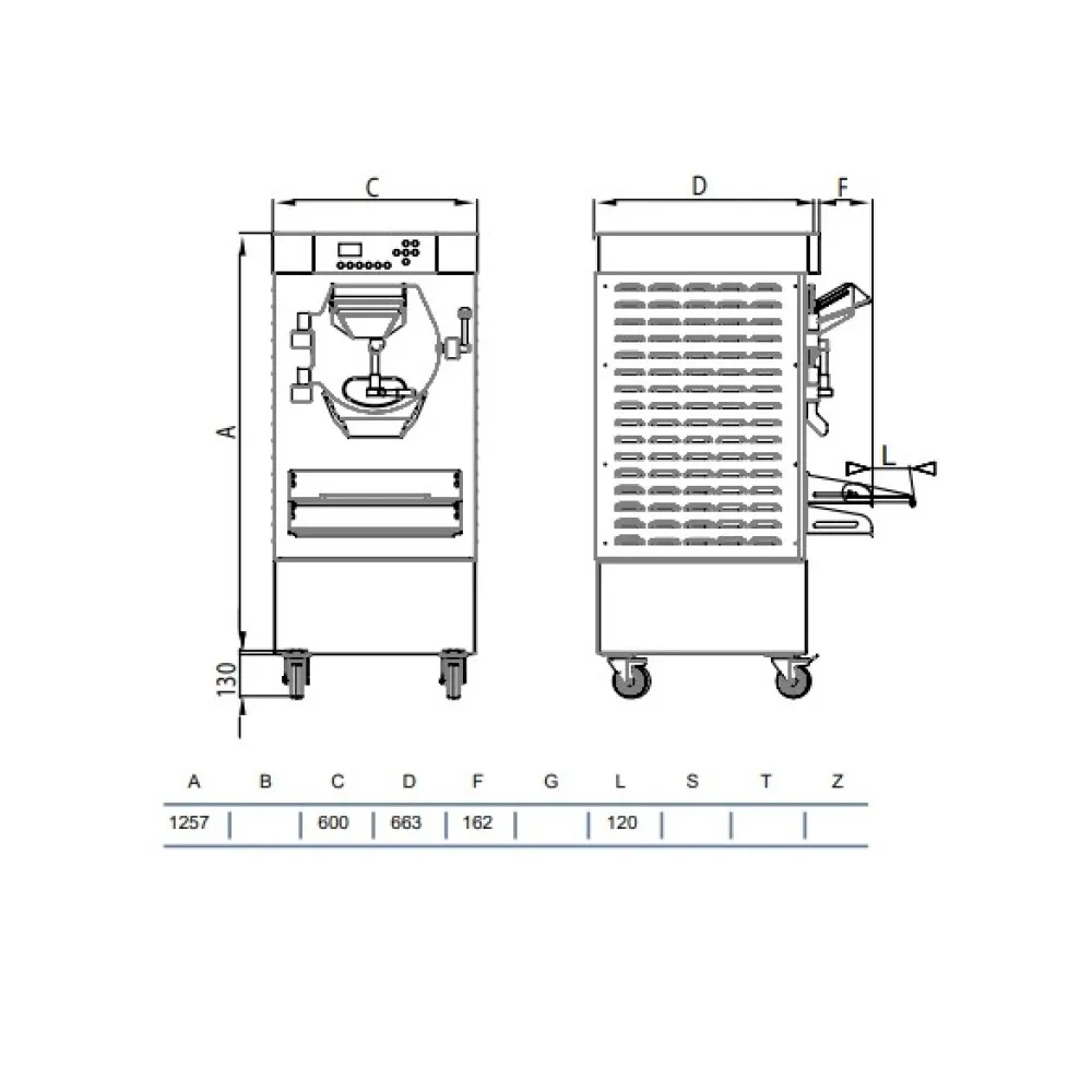 Батч-фризер для мороженого HSX300