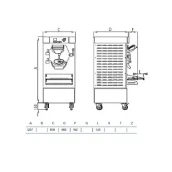Батч-фризер для мороженого HSX300