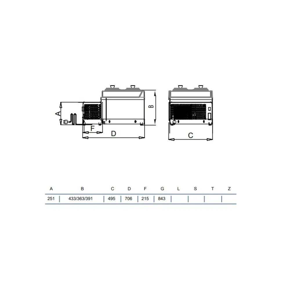 Витрина для мороженого V410CFS