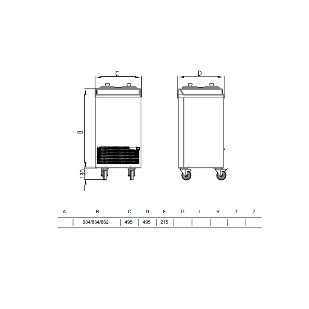 Витрина для мороженого V410V