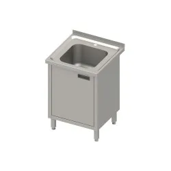 Стол драковиной и распашными дверцами 600