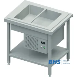 Mармит с разделителем 2xGN1/1