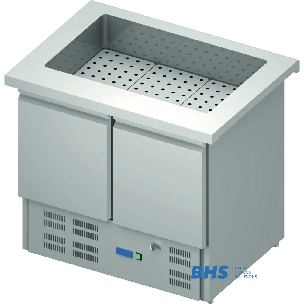 Холодный мармит 1000 мм с холодильником