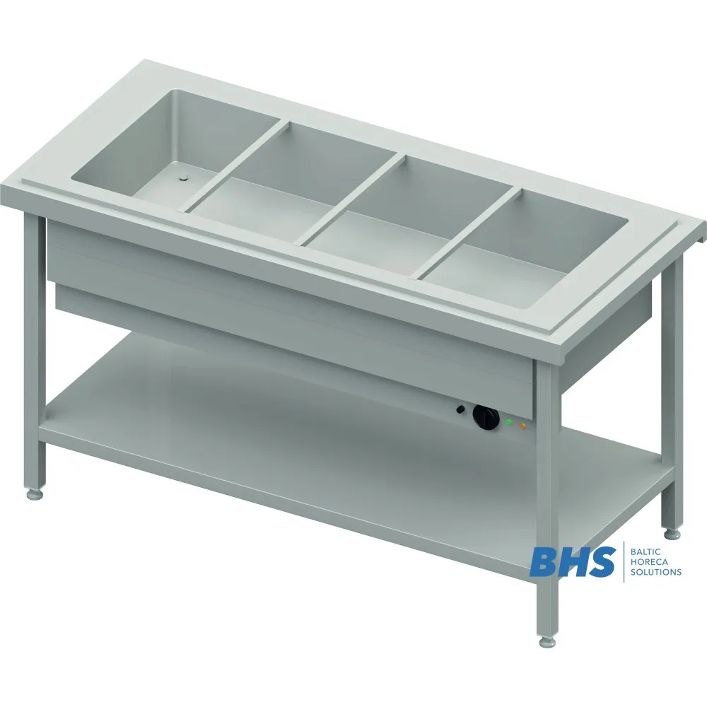 Горячий мармит 4xGN1/1 с общей камерой