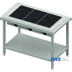 Горячая керамическая поверхность 3xGN1/1