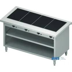 Горячая керамическая поверхность 4 GN1/1 с полкой