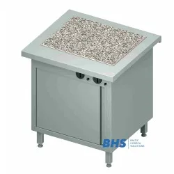 Горячий гранитная поверхность 2 GN1/1 с тепловым шкафом