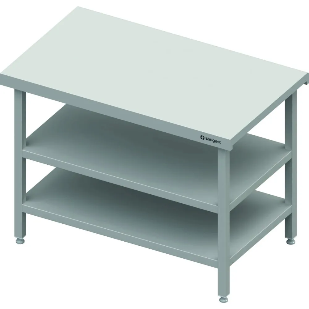 Прилавок нейтральный с двумя полками  600