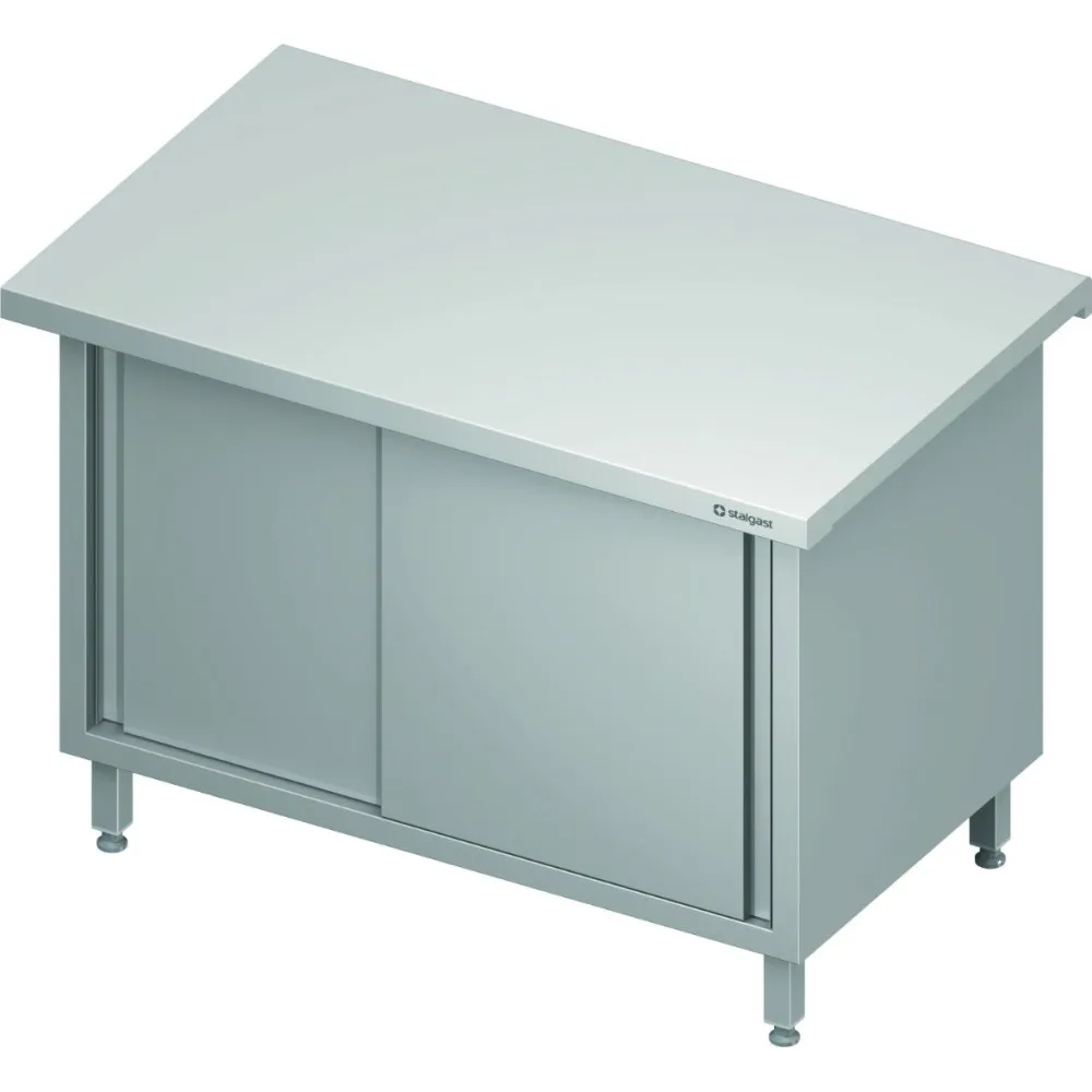 Прилавок нейтральный с 2 раздвижными дверями 900