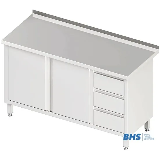 Стол с 3 ящиками и 2 дверцами