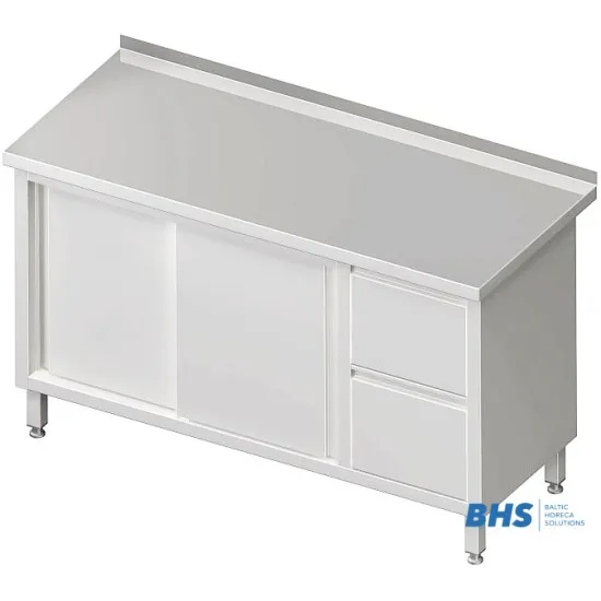 Стол с 2 ящиками и 2 раздвижных дверей